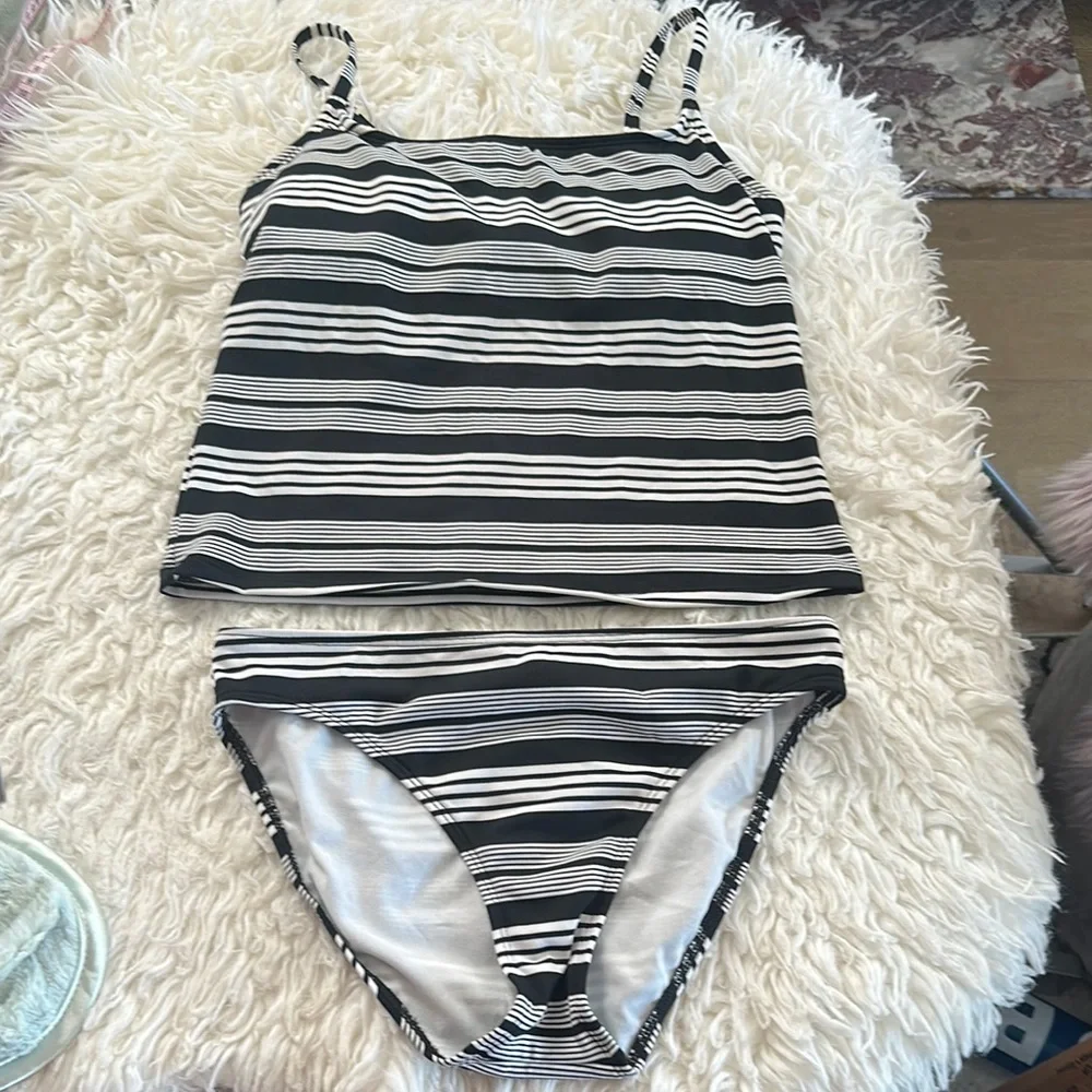 MICHAEL Michael Kors Black & White Bikini (Tankini)